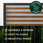 Cadre de lit plateforme en bambou et métal marron Priage by ZINUS