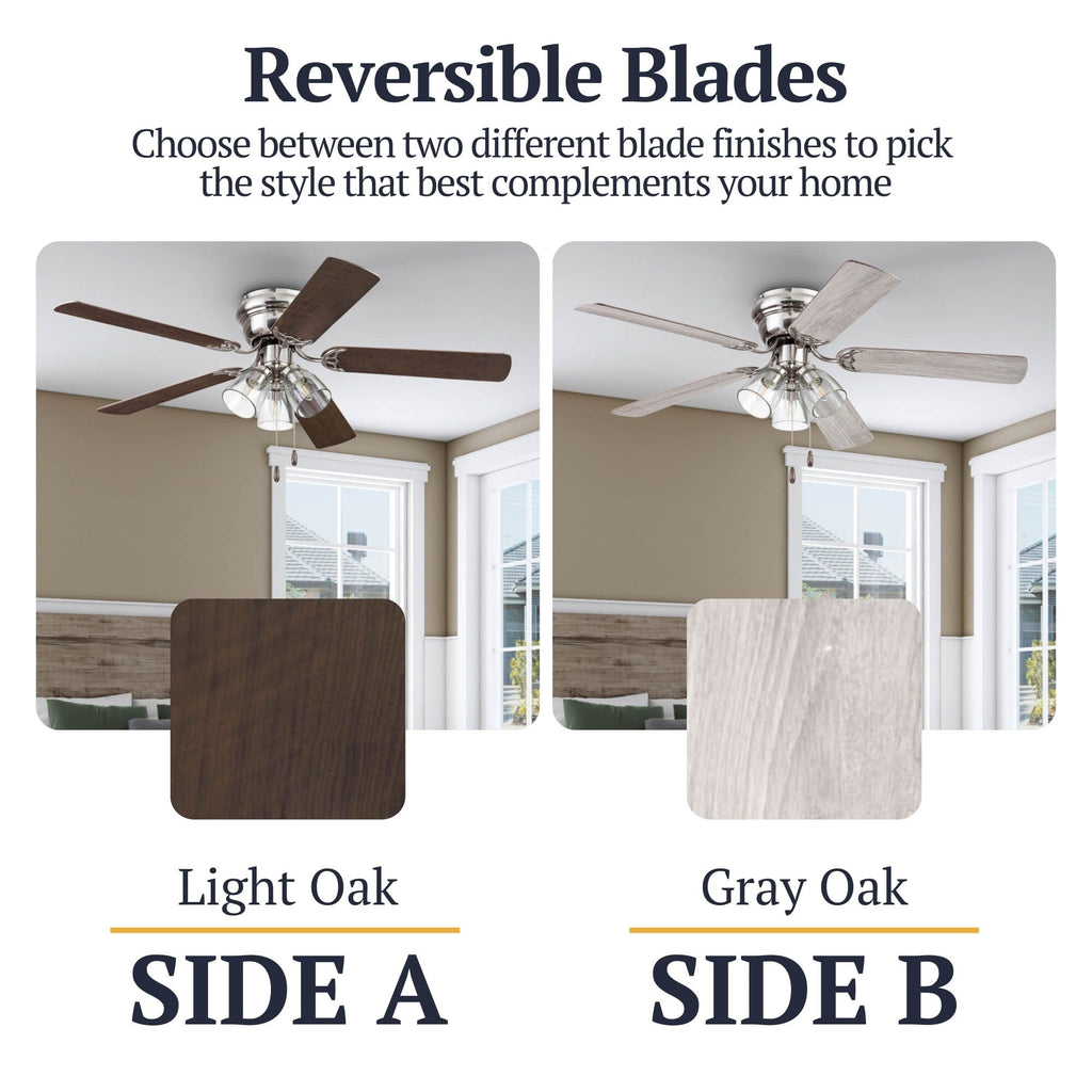 Ventilateur de plafond d'intérieur traditionnel de style ferme Prominence Home Renton