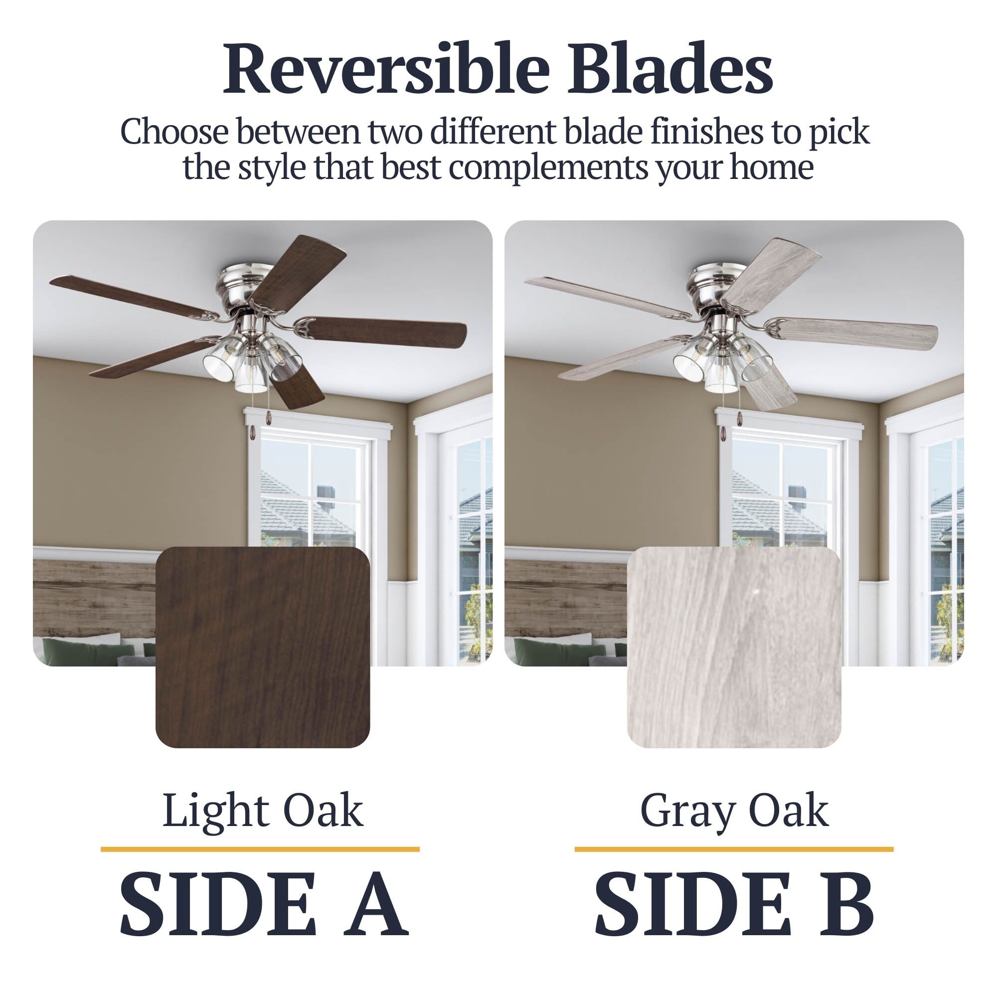 Ventilateur de plafond d'intérieur traditionnel de style ferme Prominence Home Renton