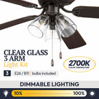 Ventilateur de plafond d'intérieur traditionnel de style ferme Prominence Home Renton