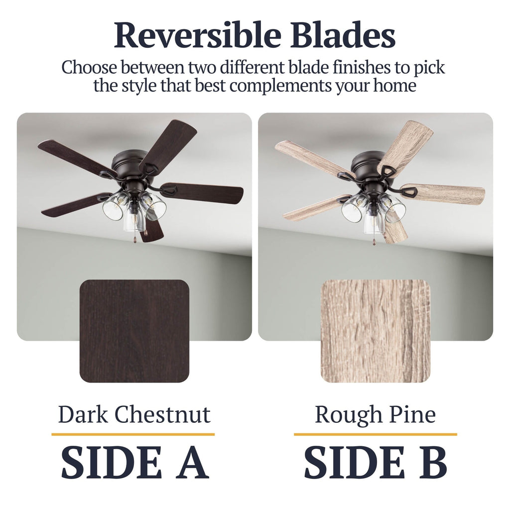 Ventilateur de plafond d'intérieur traditionnel de style ferme Prominence Home Renton