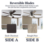 Ventilateur de plafond d'intérieur traditionnel de style ferme Prominence Home Renton