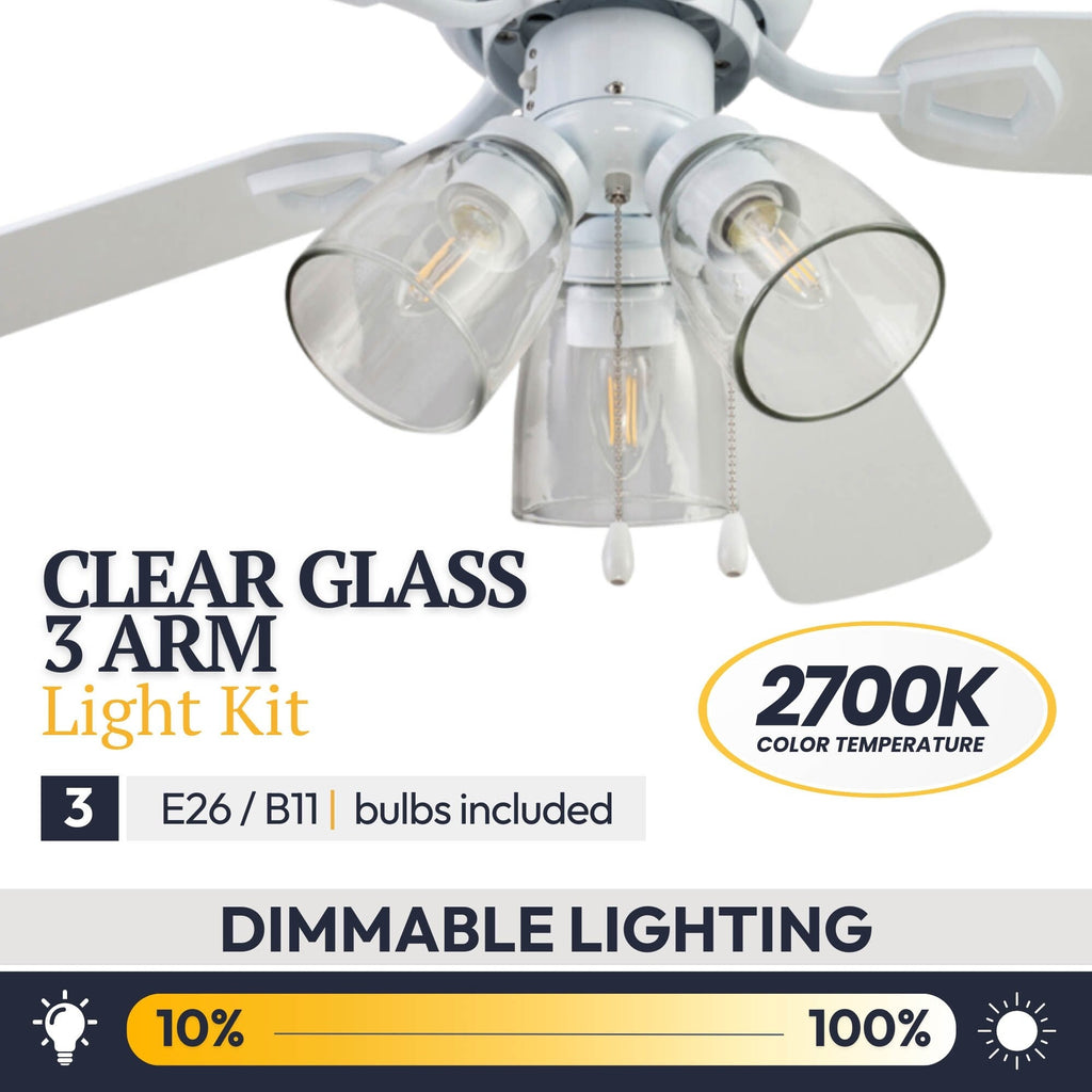 Ventilateur de plafond d'intérieur traditionnel de style ferme Prominence Home Renton