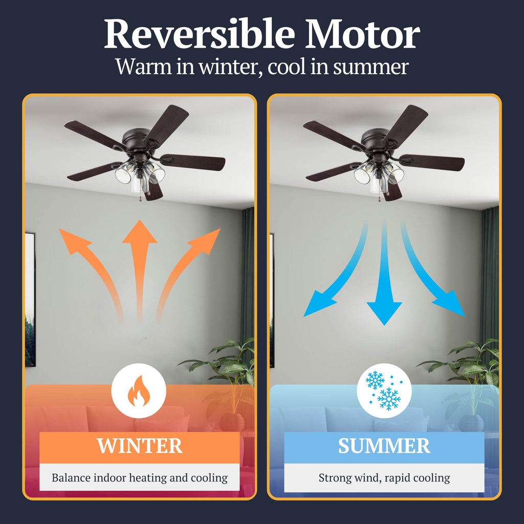 Ventilateur de plafond d'intérieur traditionnel de style ferme Prominence Home Renton