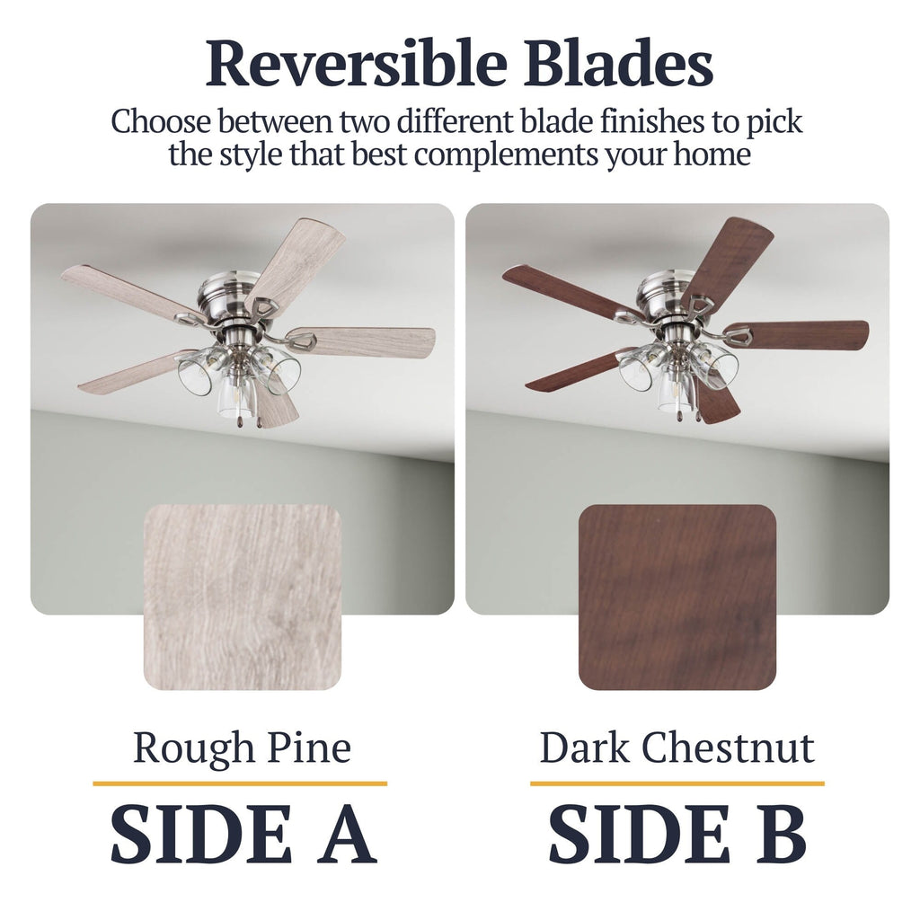 Ventilateur de plafond d'intérieur traditionnel de style ferme Prominence Home Renton