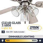 Ventilateur de plafond d'intérieur traditionnel de style ferme Prominence Home Renton