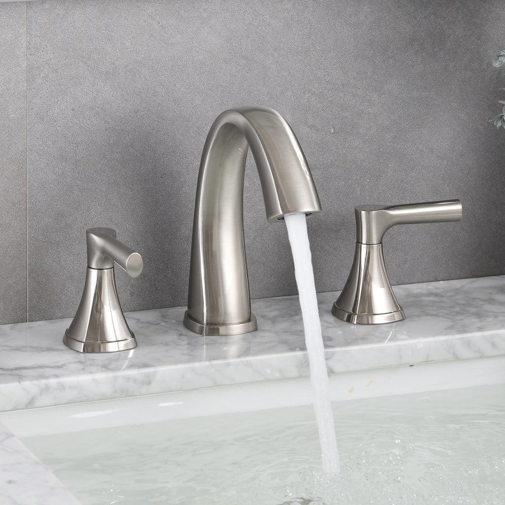 Robinet de lavabo de salle de bain à large diffusion Proox 8 SpotShield avec ensemble de vidange