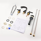 Robinet de lavabo de salle de bain à large diffusion Proox 8 SpotShield avec ensemble de vidange