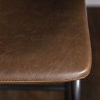 Tabourets de bar Bossin 18/26/30 pouces, tabourets de bar à hauteur de comptoir avec dossier, tabourets modernes en cuir PU, chaise de salle à manger avec repose-pieds