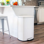 Poubelle rectangulaire à pédale Qualiazero 50 L / 13,2 gallons