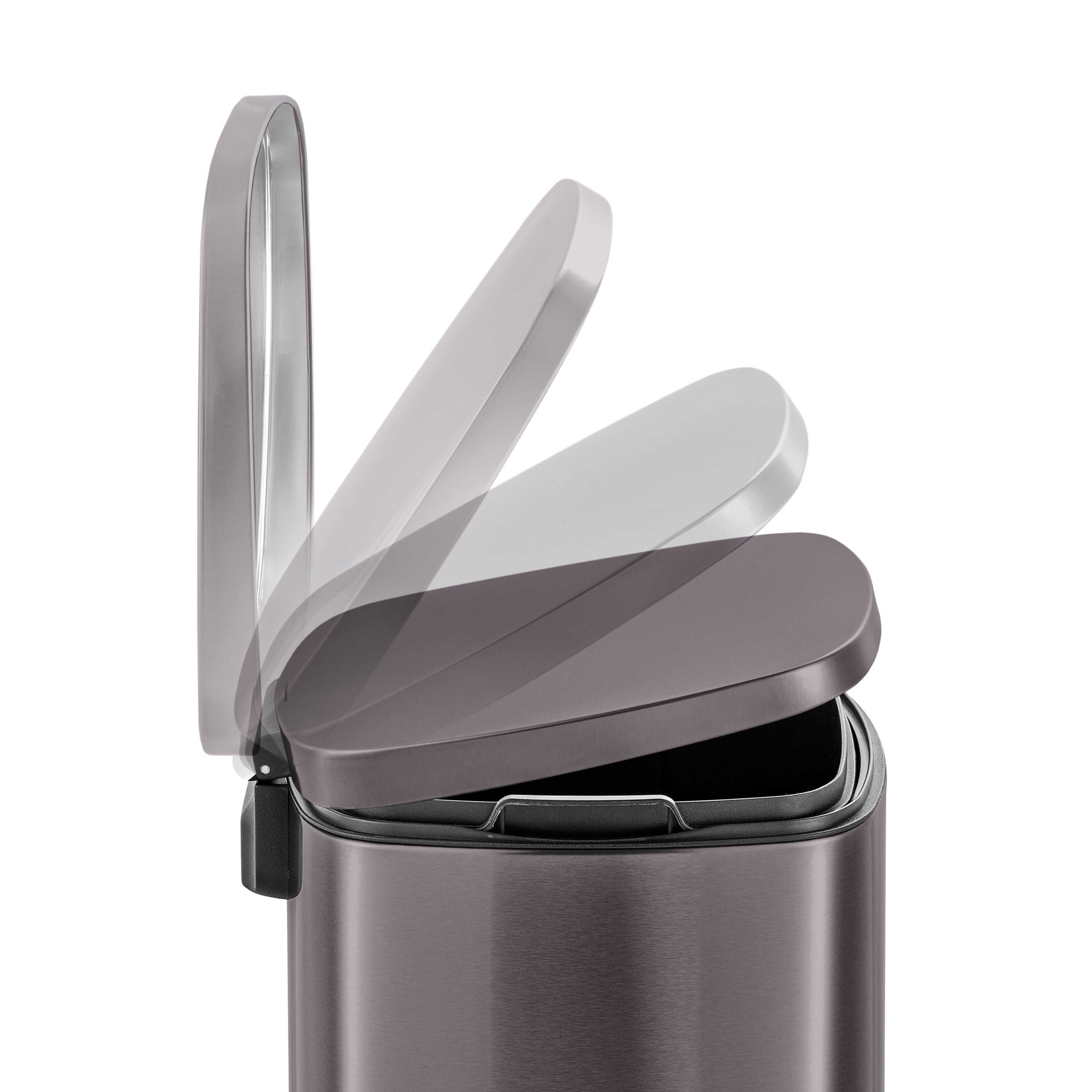 Poubelle rectangulaire à pédale Qualiazero 50 L / 13,2 gallons