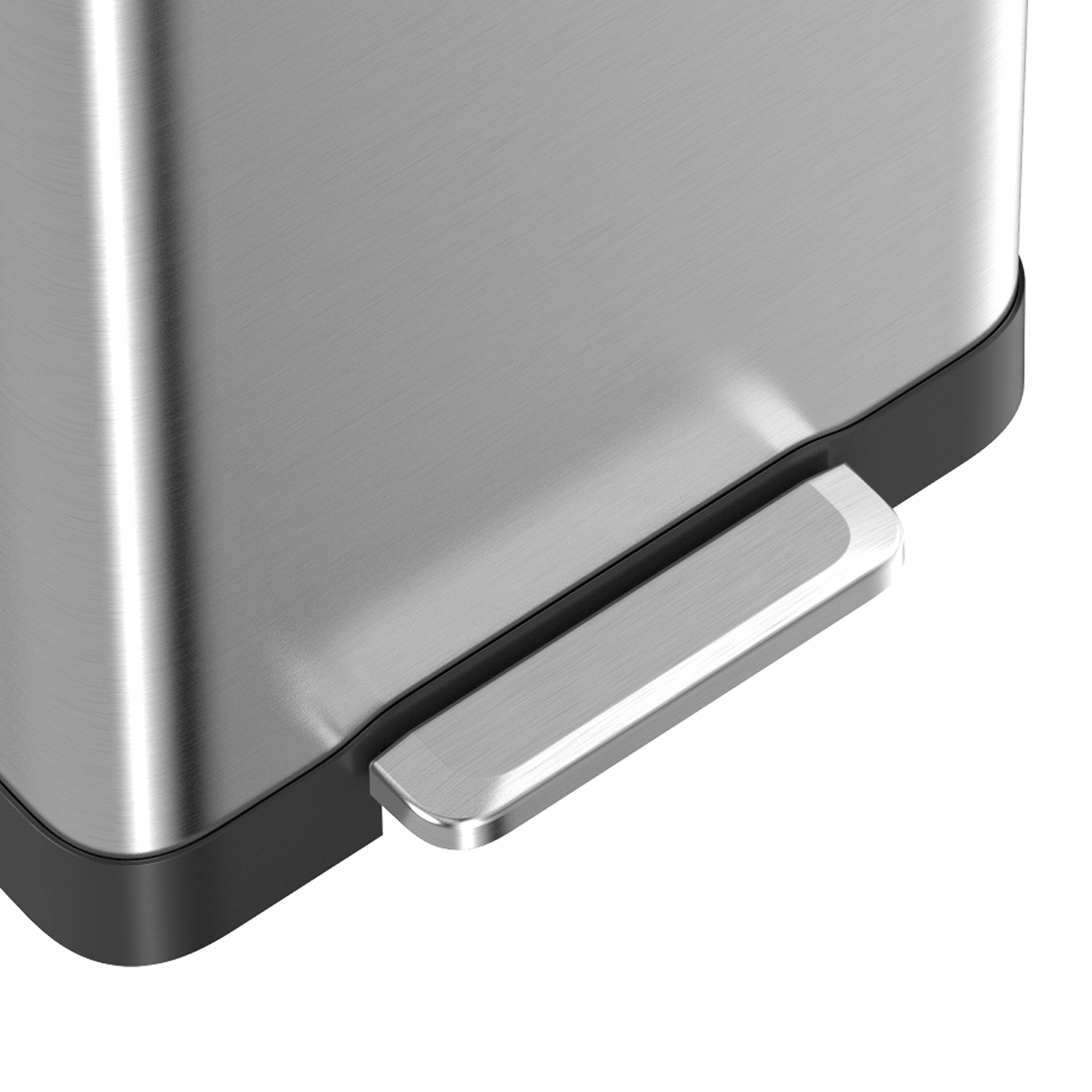 Poubelle rectangulaire à pédale Qualiazero 75 L / 20 gallons