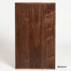 Plateau de service rectangulaire en bois de noyer noir KINWELL Plateau ottoman