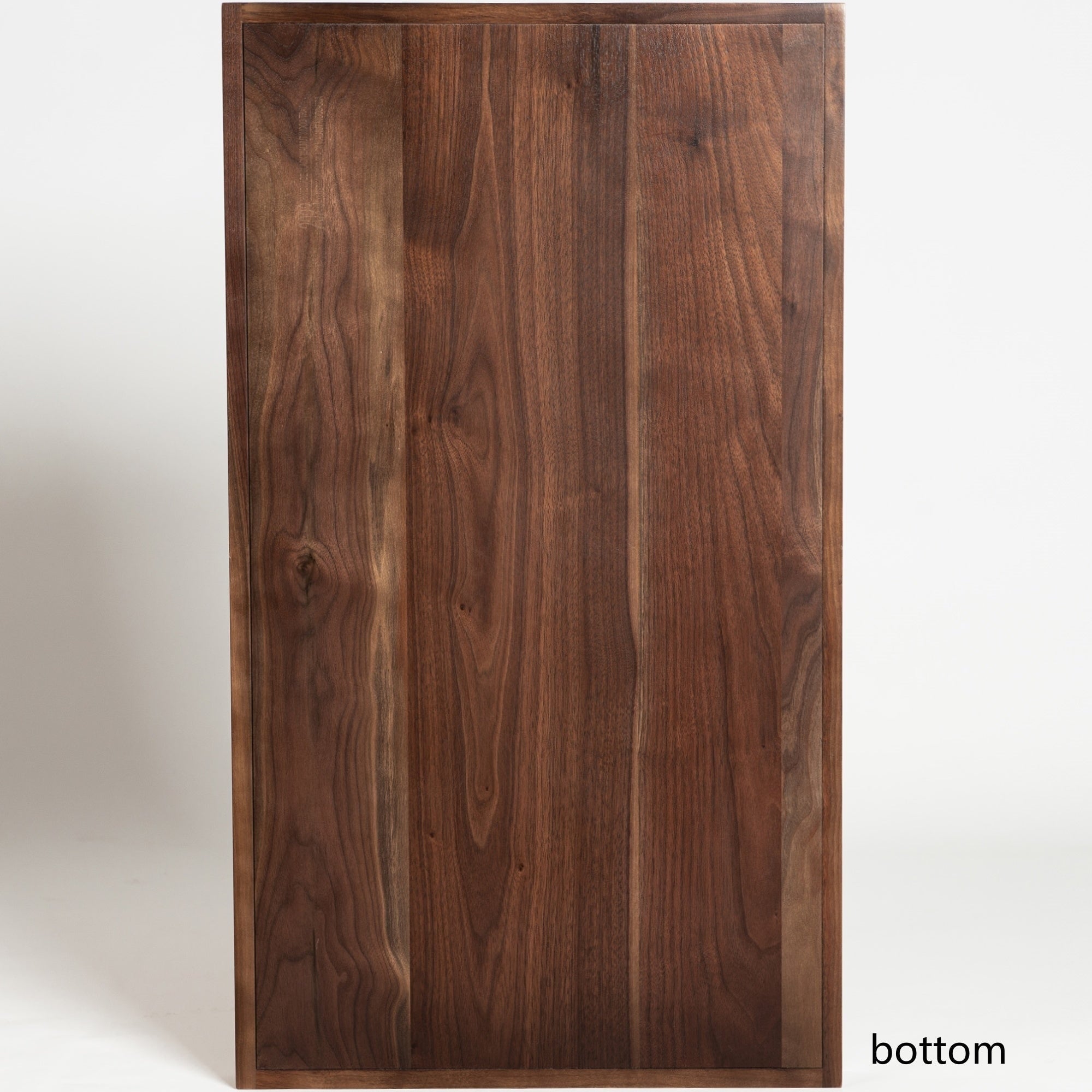 Plateau de service rectangulaire en bois de noyer noir KINWELL Plateau ottoman