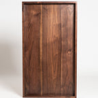 Plateau de service rectangulaire en bois de noyer noir KINWELL Plateau ottoman