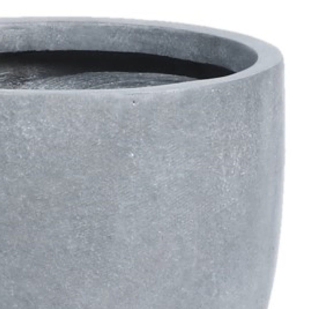 Jardinière ronde conique en MgO, pour l'intérieur et l'extérieur
