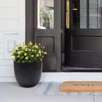 Jardinière ronde conique en MgO, pour l'intérieur et l'extérieur