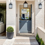 Jardinière ronde conique en MgO, pour l'intérieur et l'extérieur