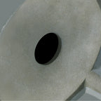 Jardinière ronde conique en MgO, pour l'intérieur et l'extérieur