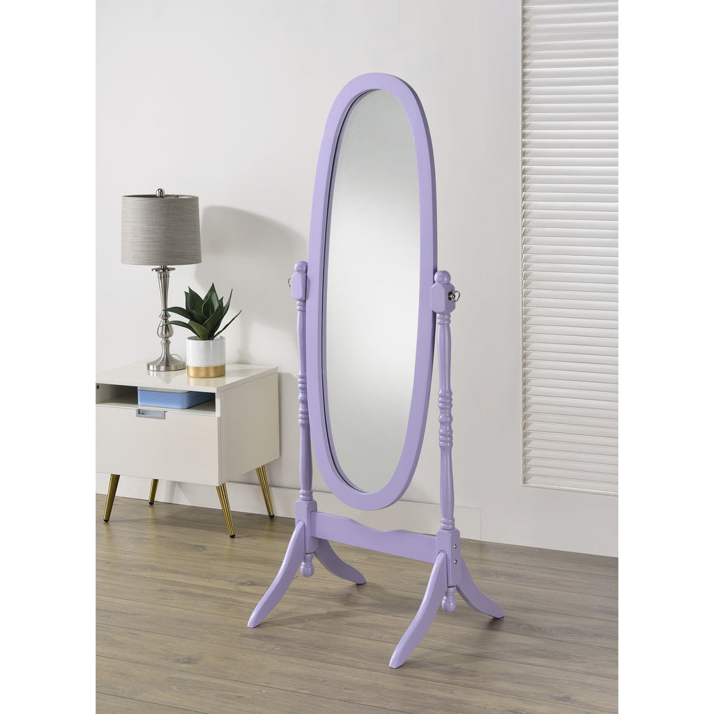 Miroir cheval traditionnel en bois de style Copper Grove Monks Hood de Roundhill Furniture