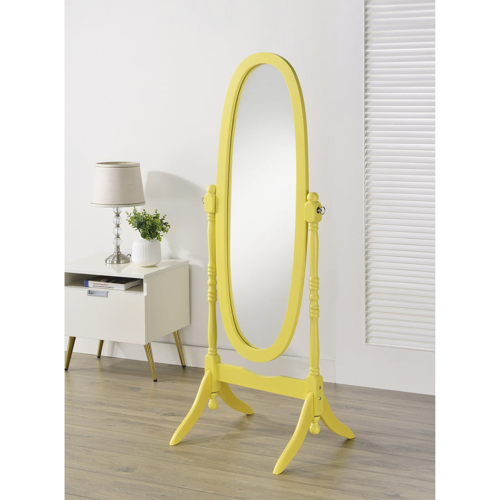 Miroir cheval traditionnel en bois de style Copper Grove Monks Hood de Roundhill Furniture