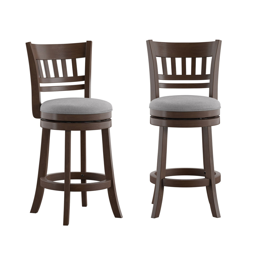 Tabouret de bar pivotant 24h à dossier en treillis Rovinj