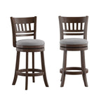 Tabouret de bar pivotant 24h à dossier en treillis Rovinj