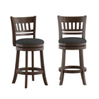 Tabouret de bar pivotant 24h à dossier en treillis Rovinj