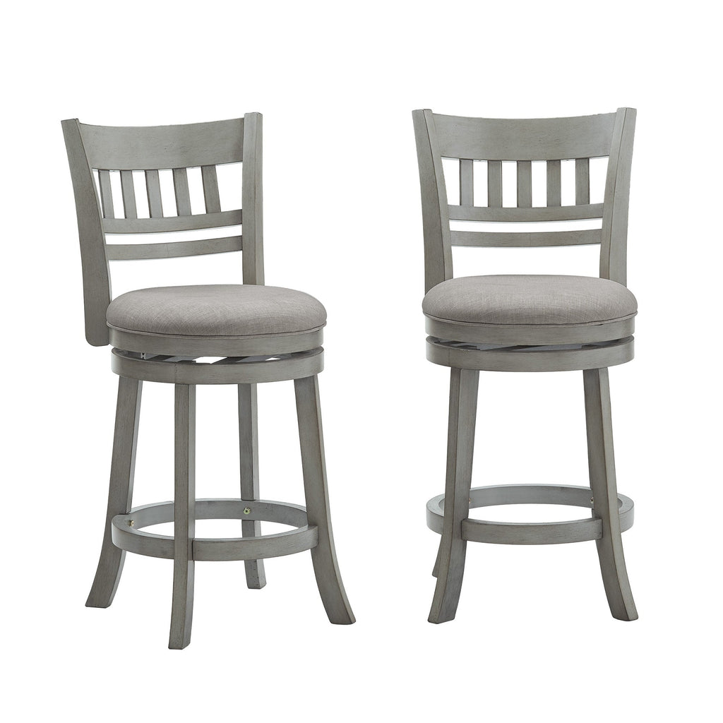 Tabouret de bar pivotant 24h à dossier en treillis Rovinj