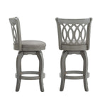 Tabouret de bar pivotant à dossier à volutes Rovinj