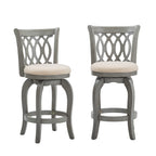 Tabouret de bar pivotant à dossier à volutes Rovinj