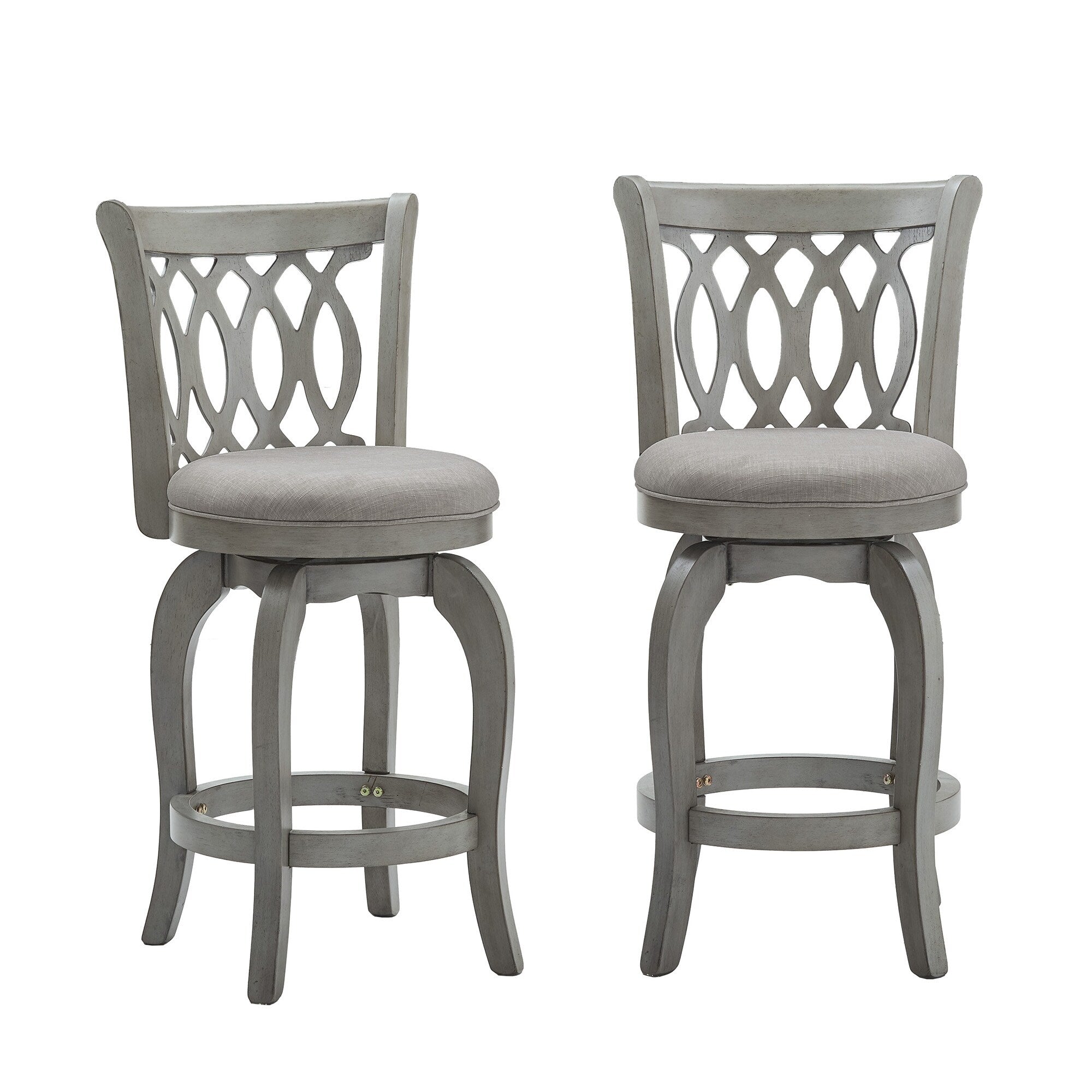 Tabouret de bar pivotant à dossier à volutes Rovinj