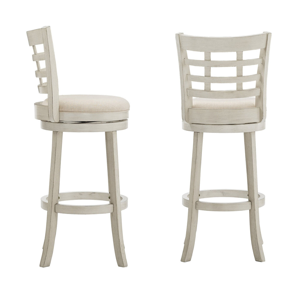 Tabouret de bar pivotant à dossier rembourré Rovinj - Tabouret de bar