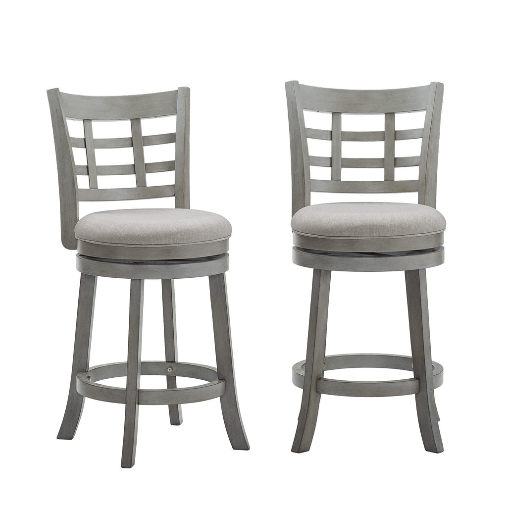 Tabouret de bar pivotant à dossier rembourré Rovinj