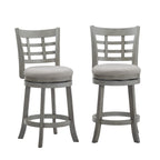 Tabouret de bar pivotant à dossier rembourré Rovinj