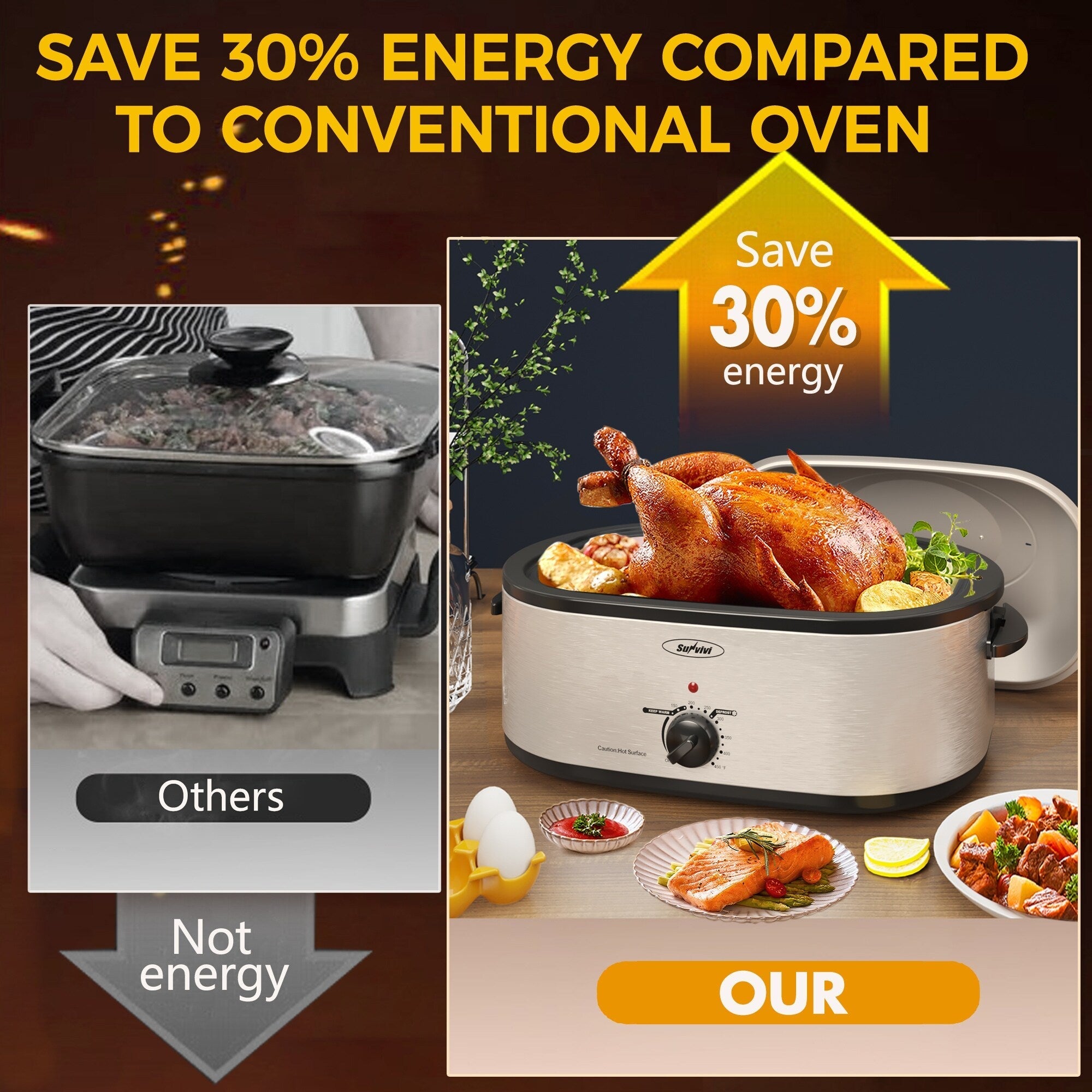 Four à rôtir Royalcraft avec plateau amovible