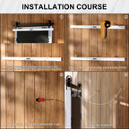 Miroir de ferme rustique Miroir de courtoisie Cadre en bois massif avec miroir de style grange en métal