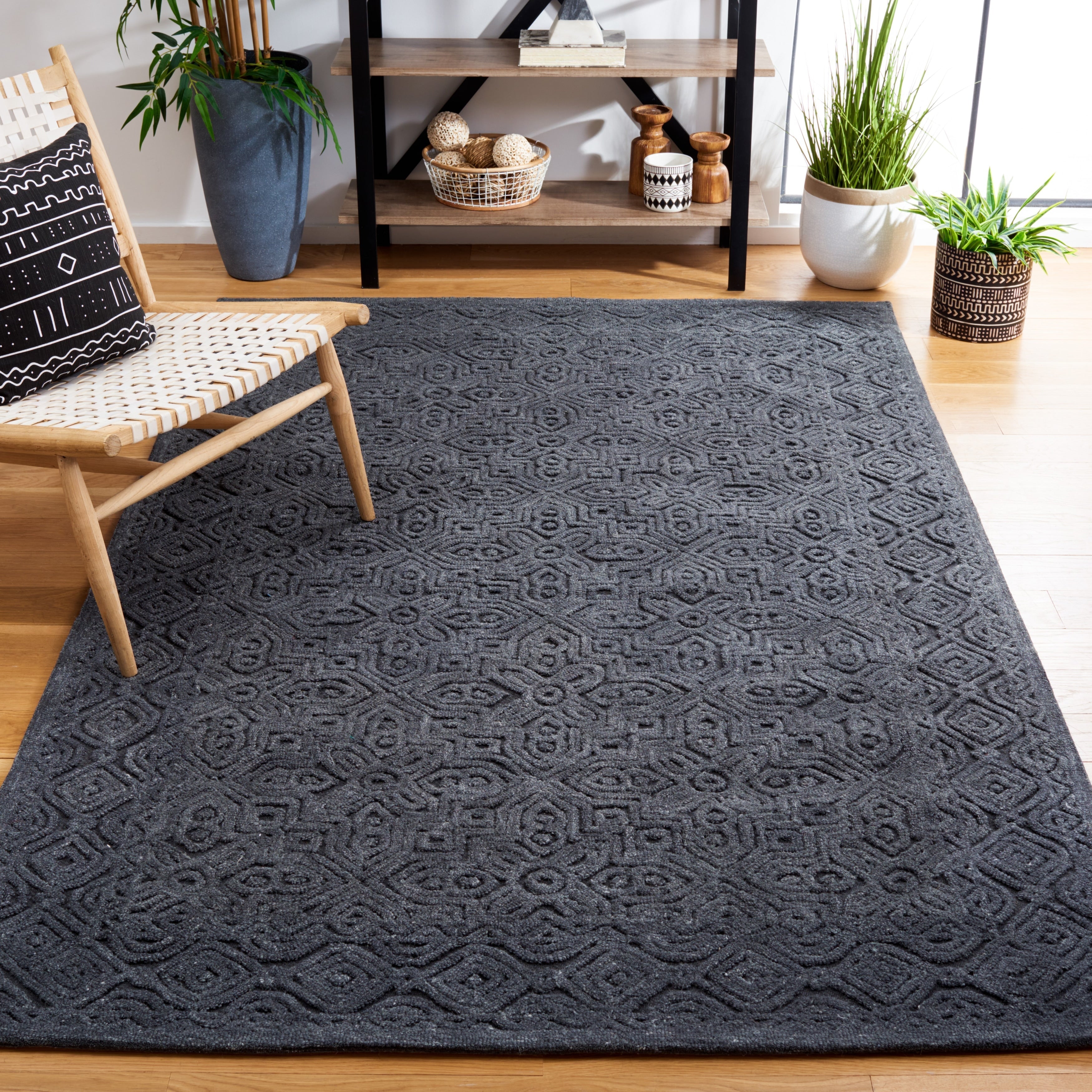 Tapis texturé en laine Tarsha fait main SAFAVIEH