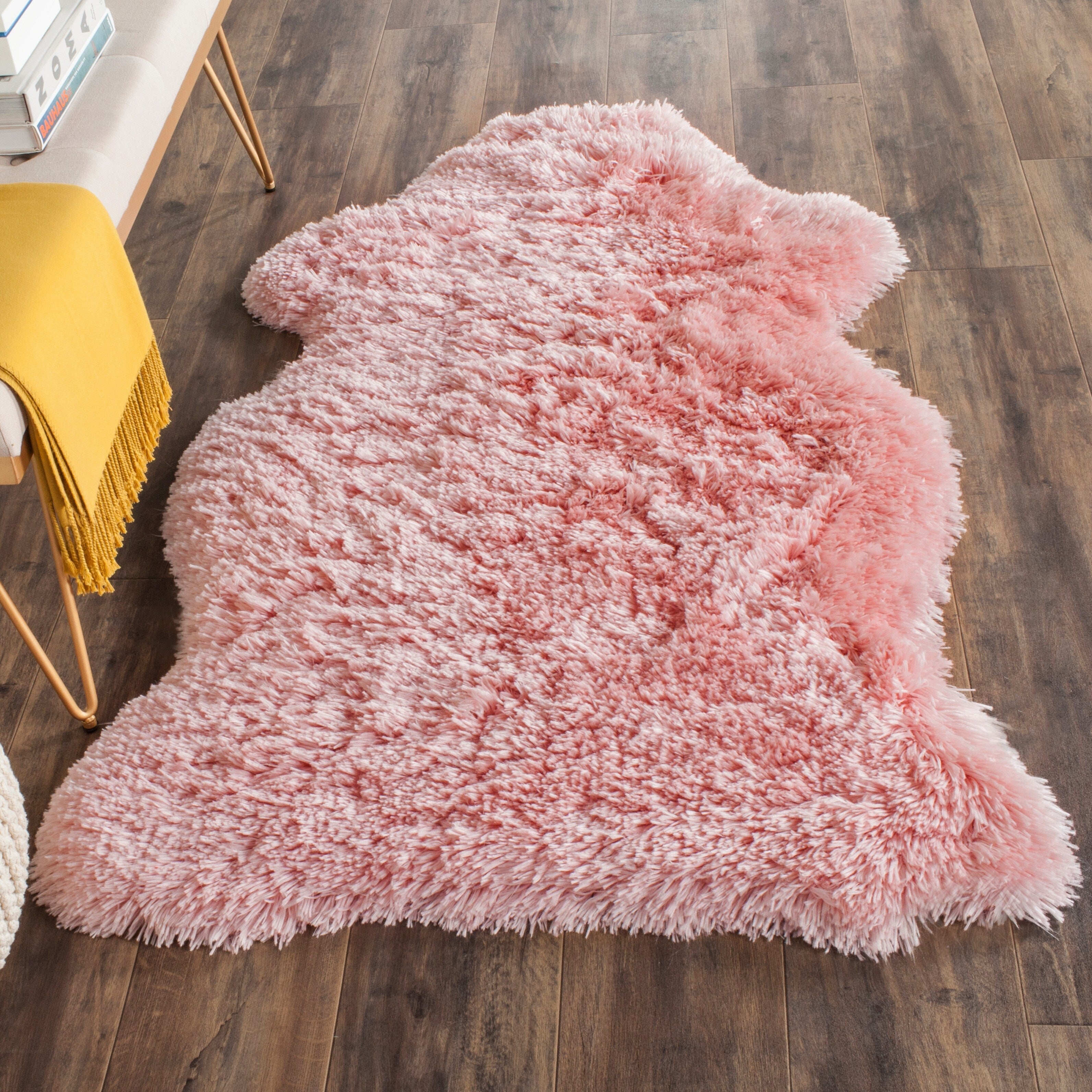 SAFAVIEH Tapis extra épais fait main Vukosava Shag Guenevere 3 pouces