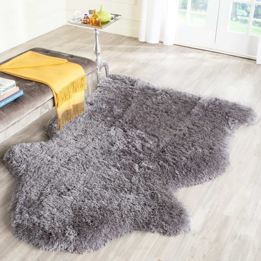 SAFAVIEH Tapis extra épais fait main Vukosava Shag Guenevere 3 pouces