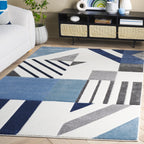 Tapis abstrait moderne du milieu du siècle SAFAVIEH Hollywood Tzana