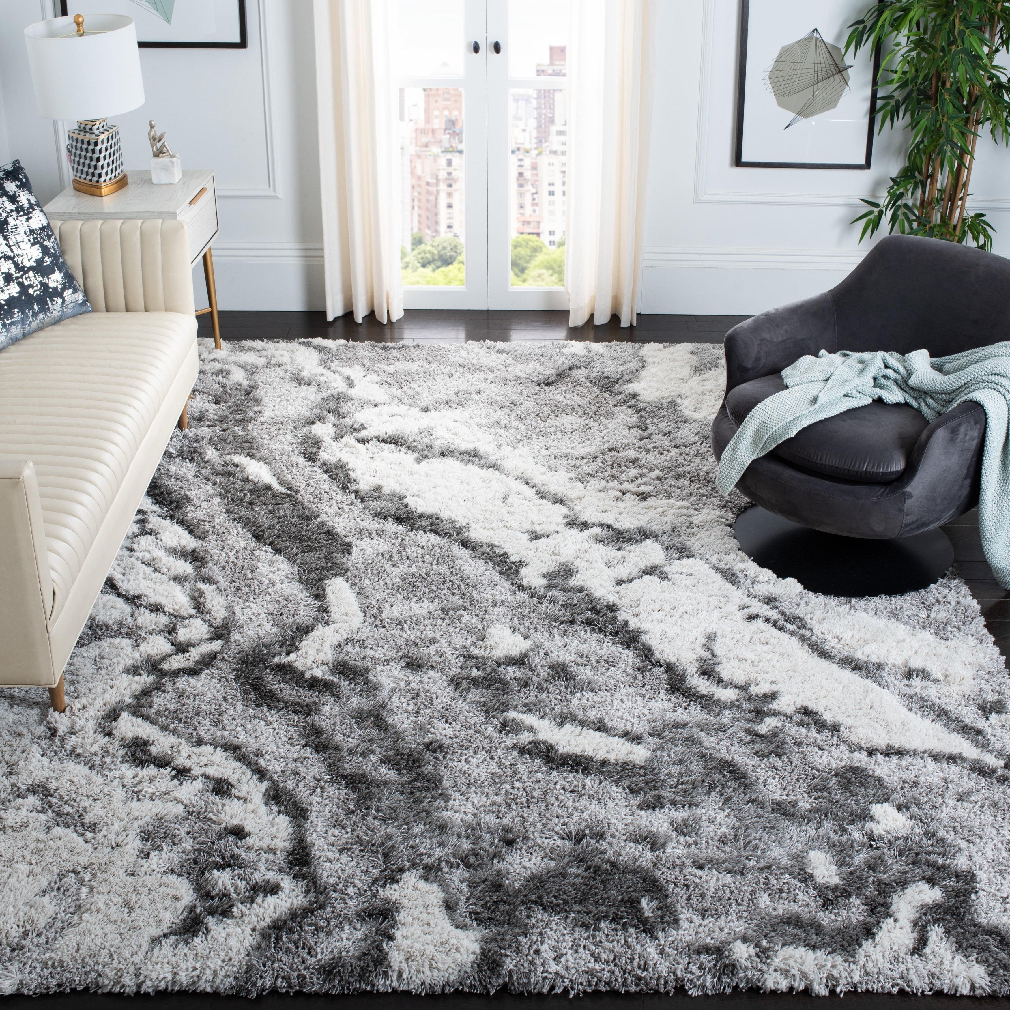 Tapis SAFAVIEH Horizon Shag Remona de 2,6 pouces d'épaisseur
