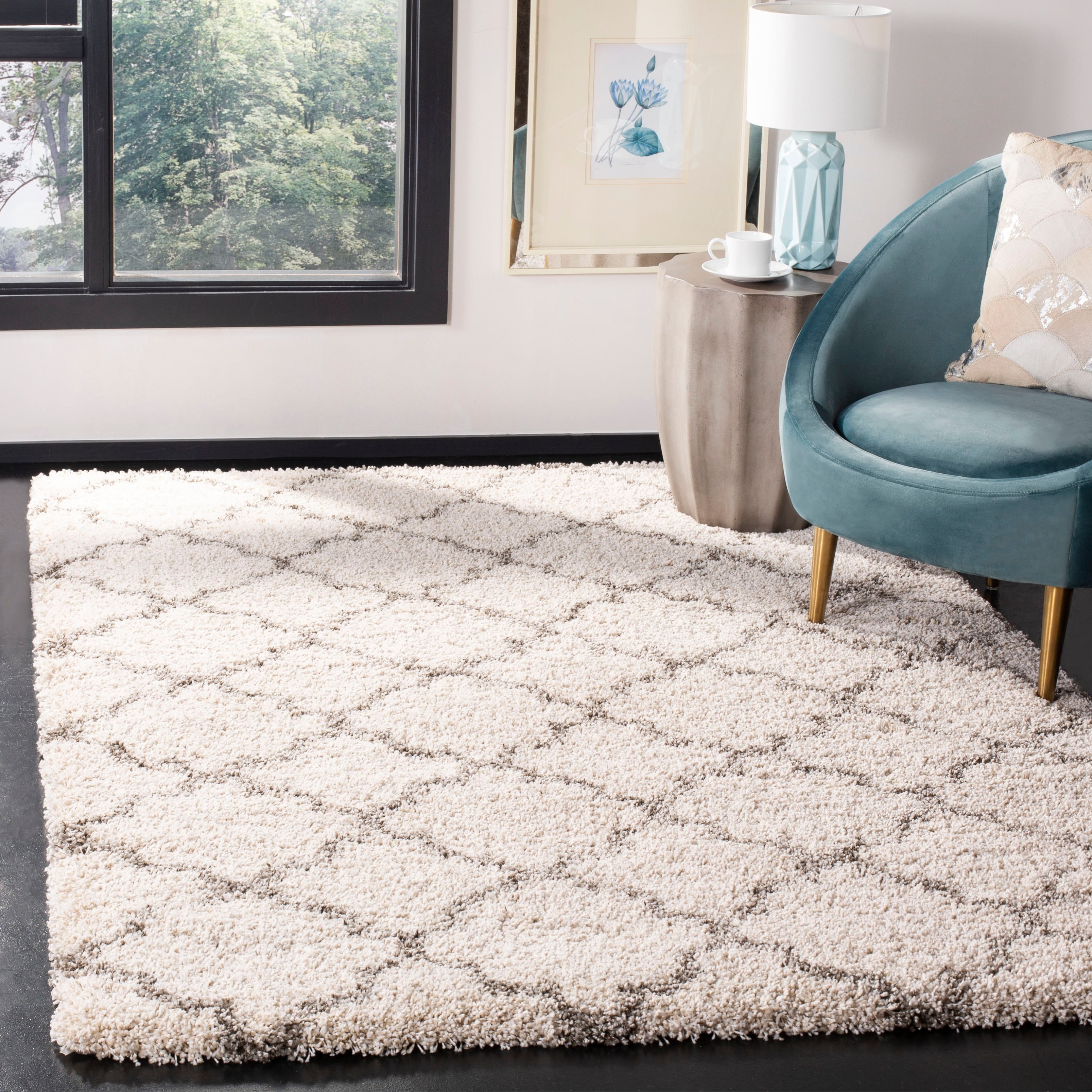 Tapis SAFAVIEH Hudson Shag Jeryl Glam Trellis 2 pouces