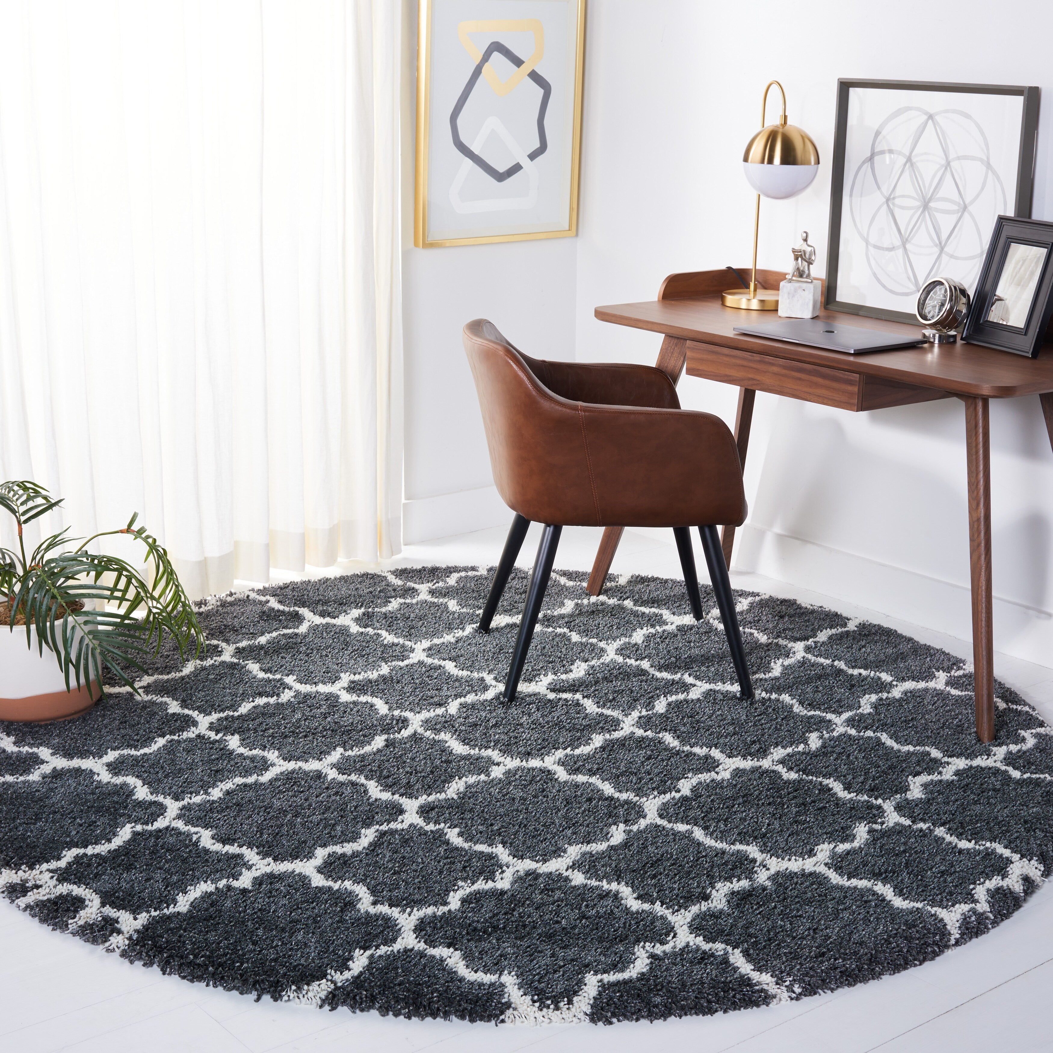 Tapis SAFAVIEH Hudson Shag Jeryl Glam Trellis 2 pouces