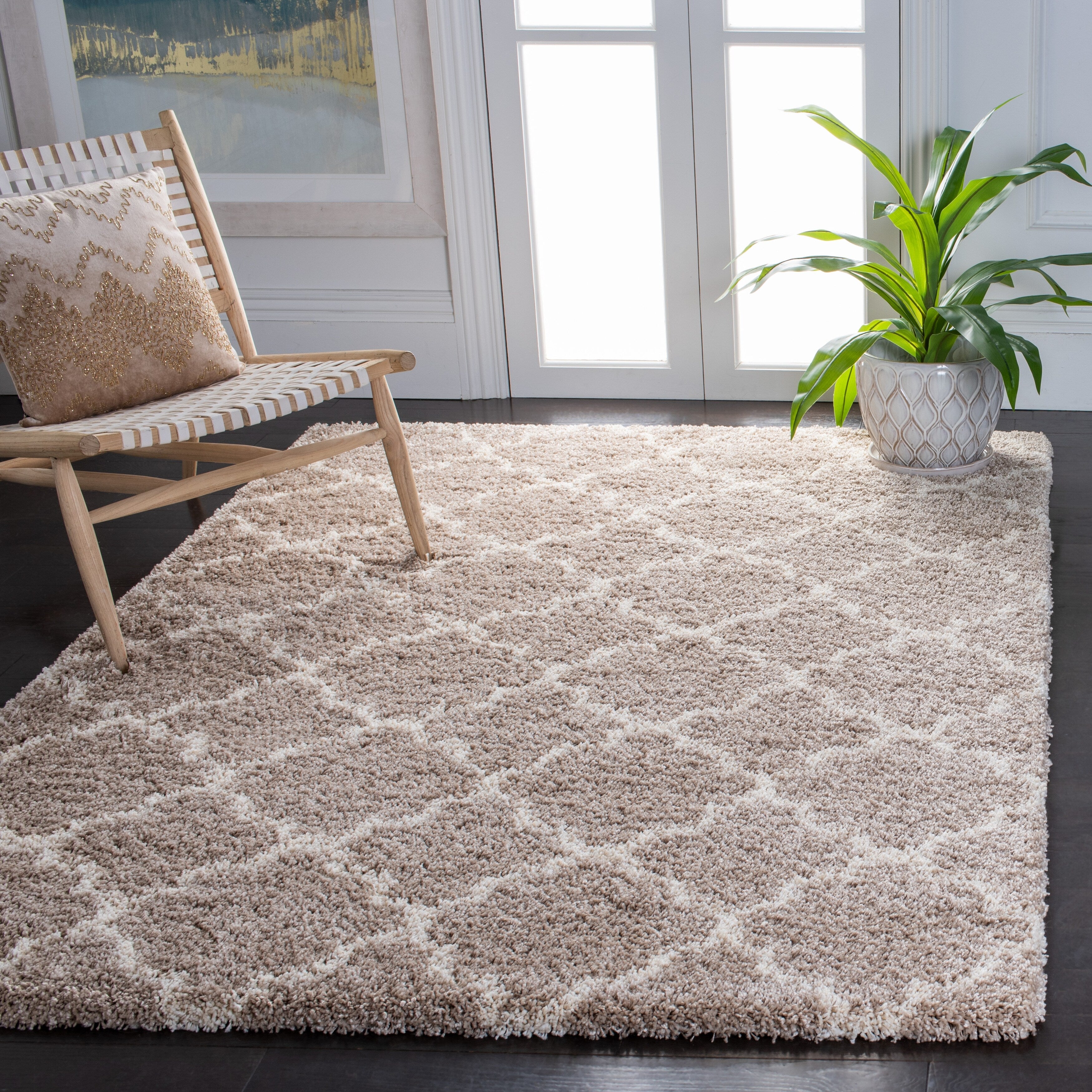 Tapis SAFAVIEH Hudson Shag Jeryl Glam Trellis 2 pouces