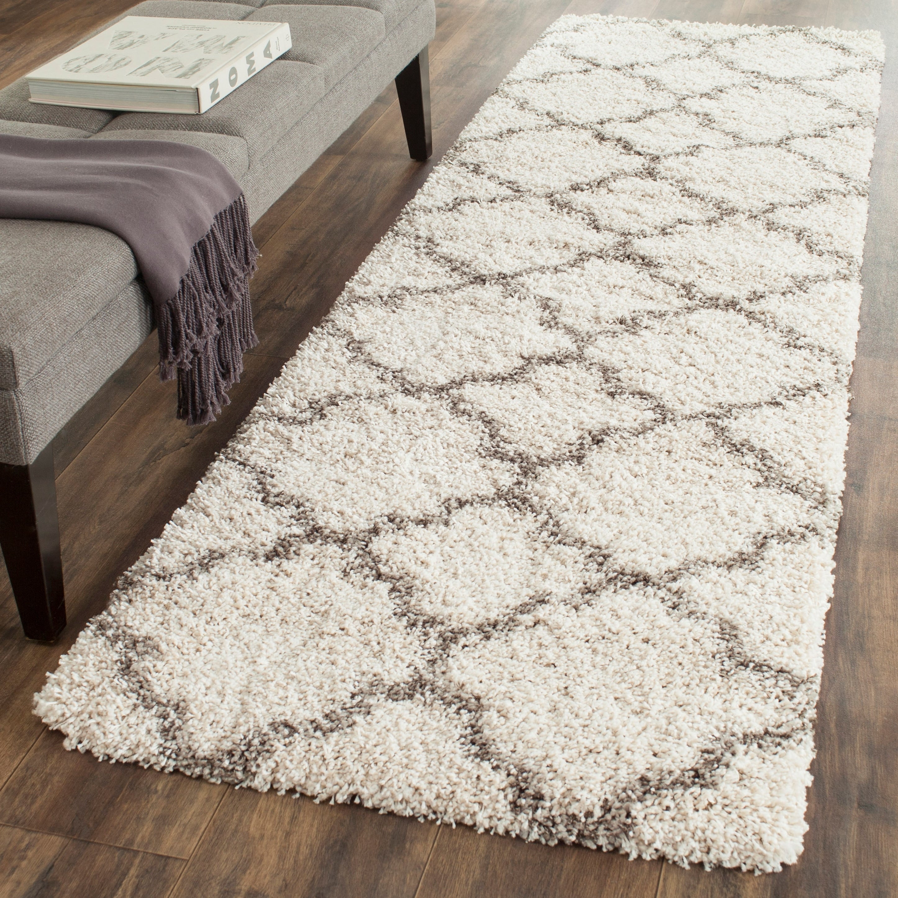 Tapis SAFAVIEH Hudson Shag Jeryl Glam Trellis 2 pouces