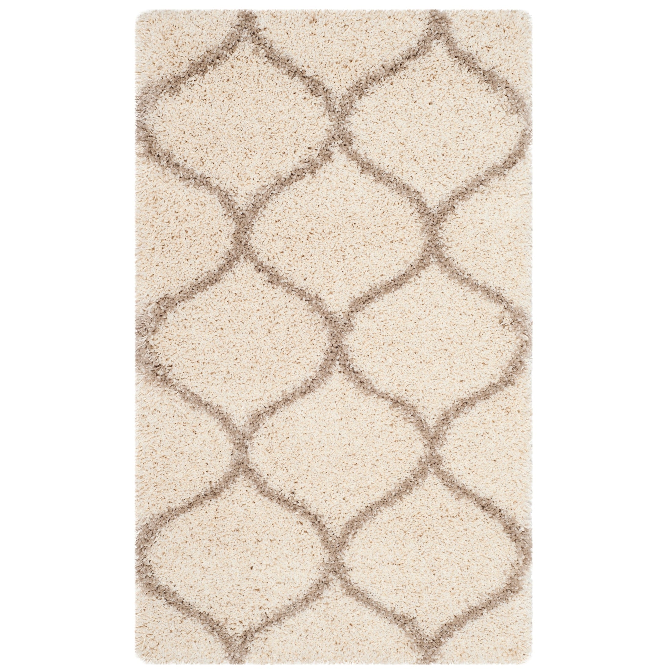 Tapis SAFAVIEH Hudson Shag Pushpa Trellis de 2 pouces d'épaisseur