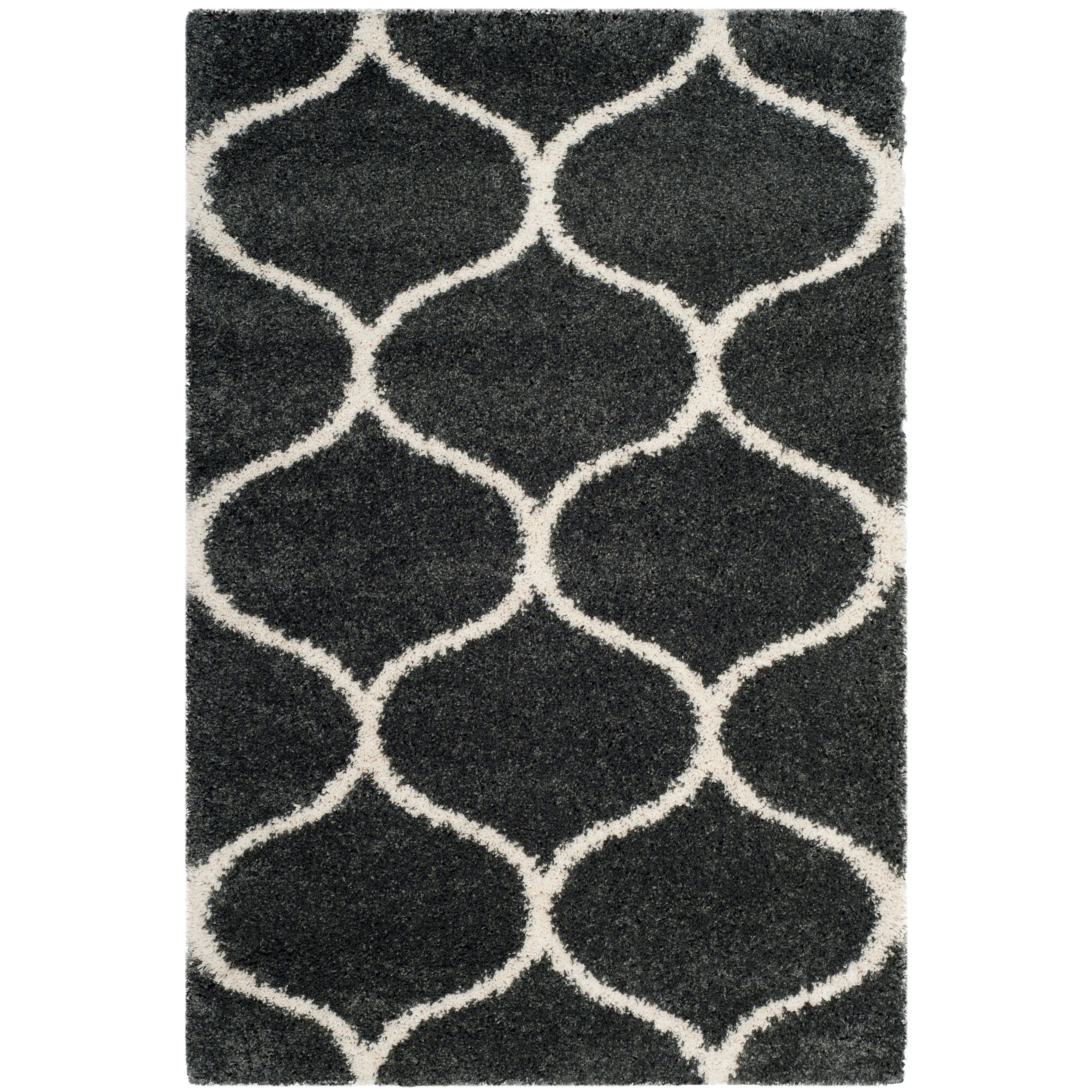 Tapis SAFAVIEH Hudson Shag Pushpa Trellis de 2 pouces d'épaisseur