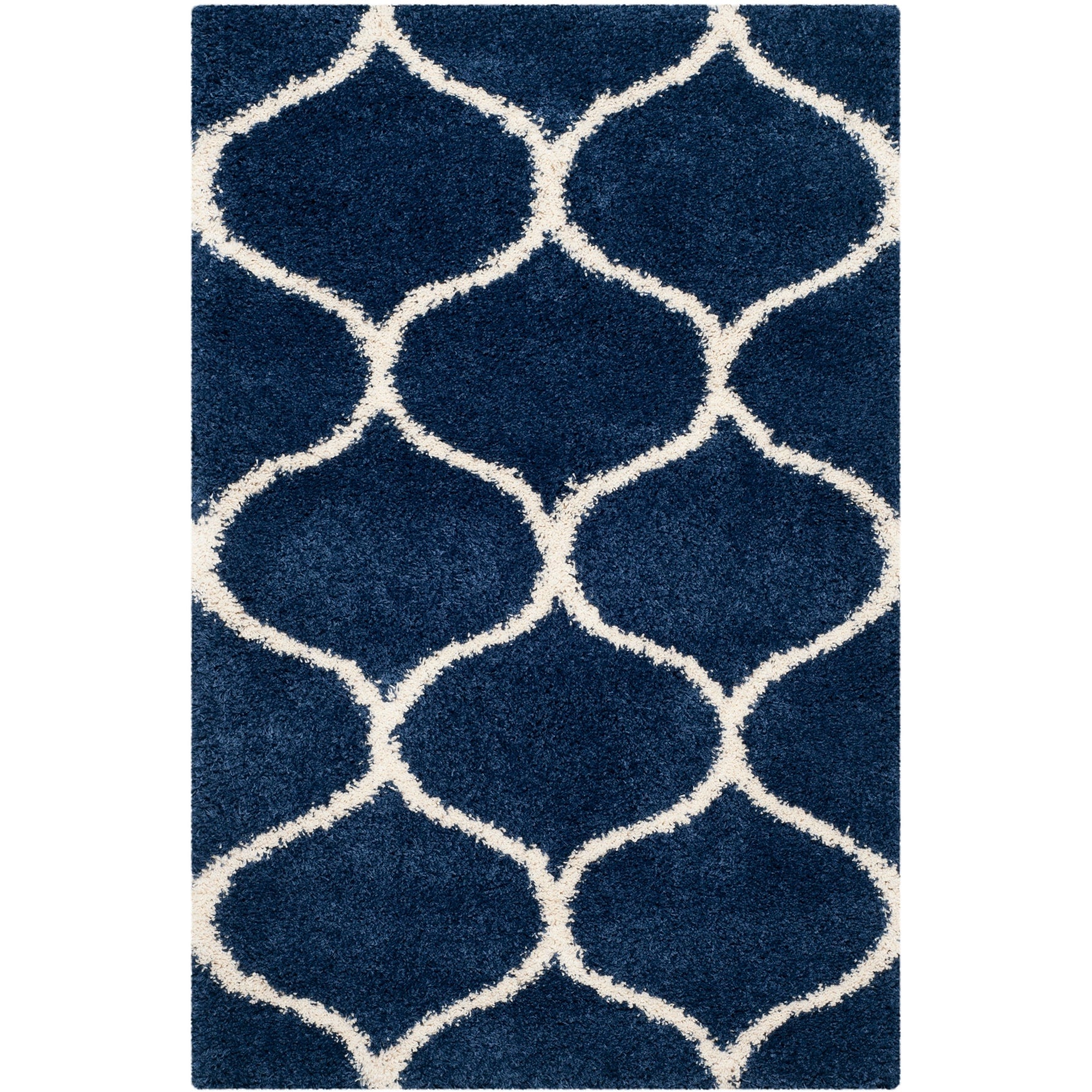 Tapis SAFAVIEH Hudson Shag Pushpa Trellis de 2 pouces d'épaisseur