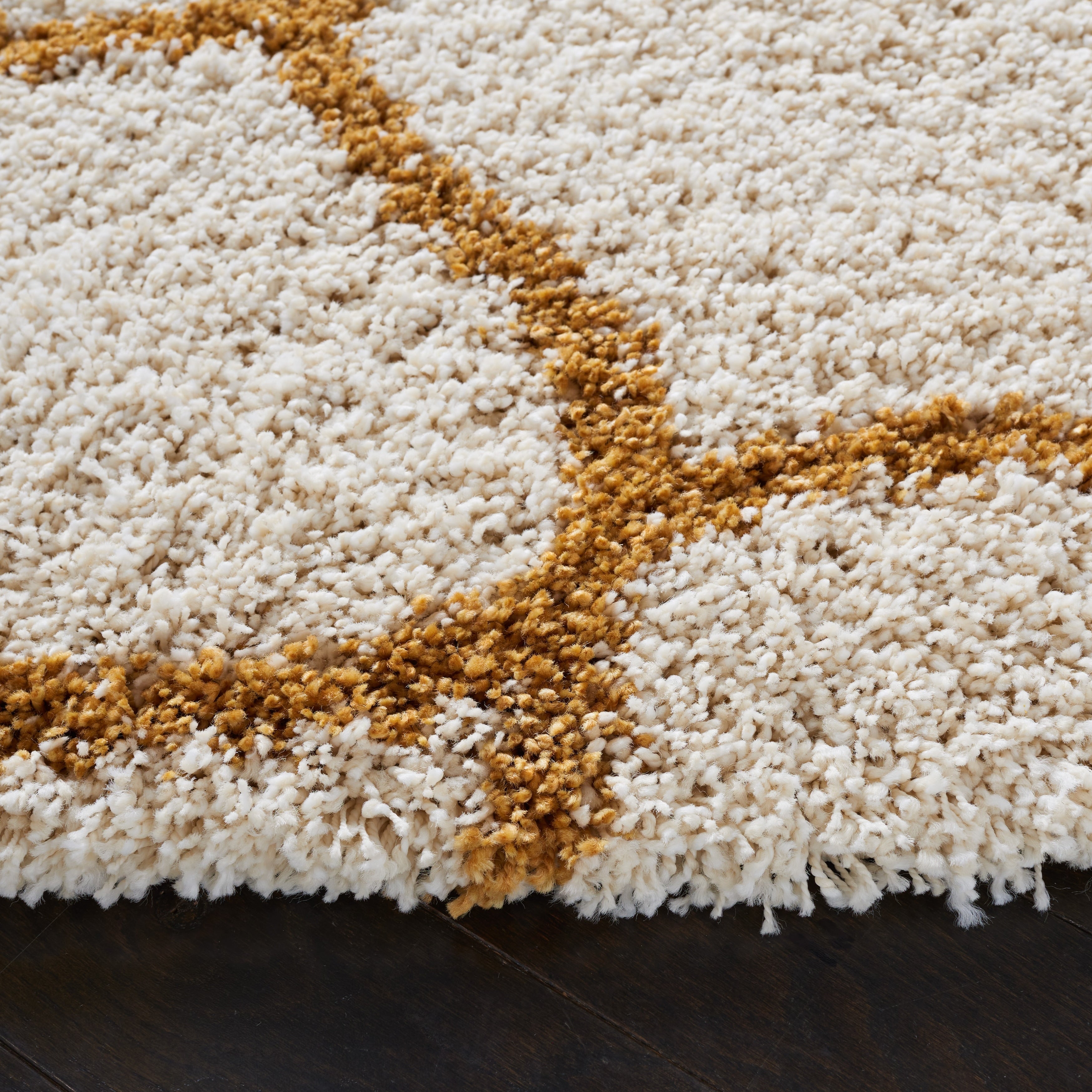 Tapis SAFAVIEH Hudson Shag Pushpa Trellis de 2 pouces d'épaisseur